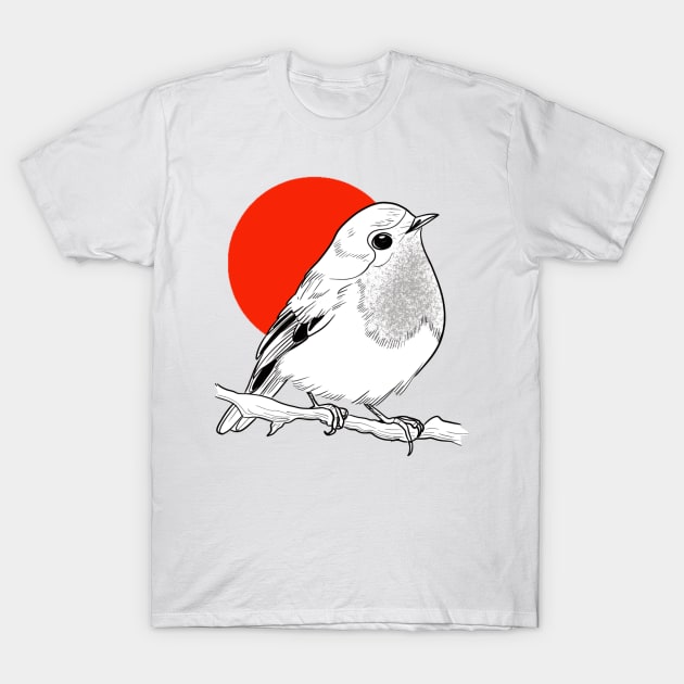 Robin Little bird T-Shirt by susyrdesign